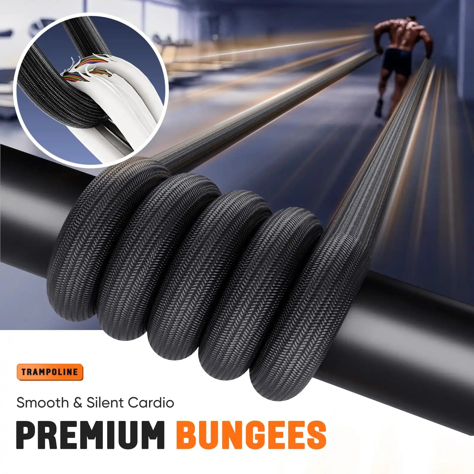 550LBS Foldable Fitness Rebounder Trampoline 48"