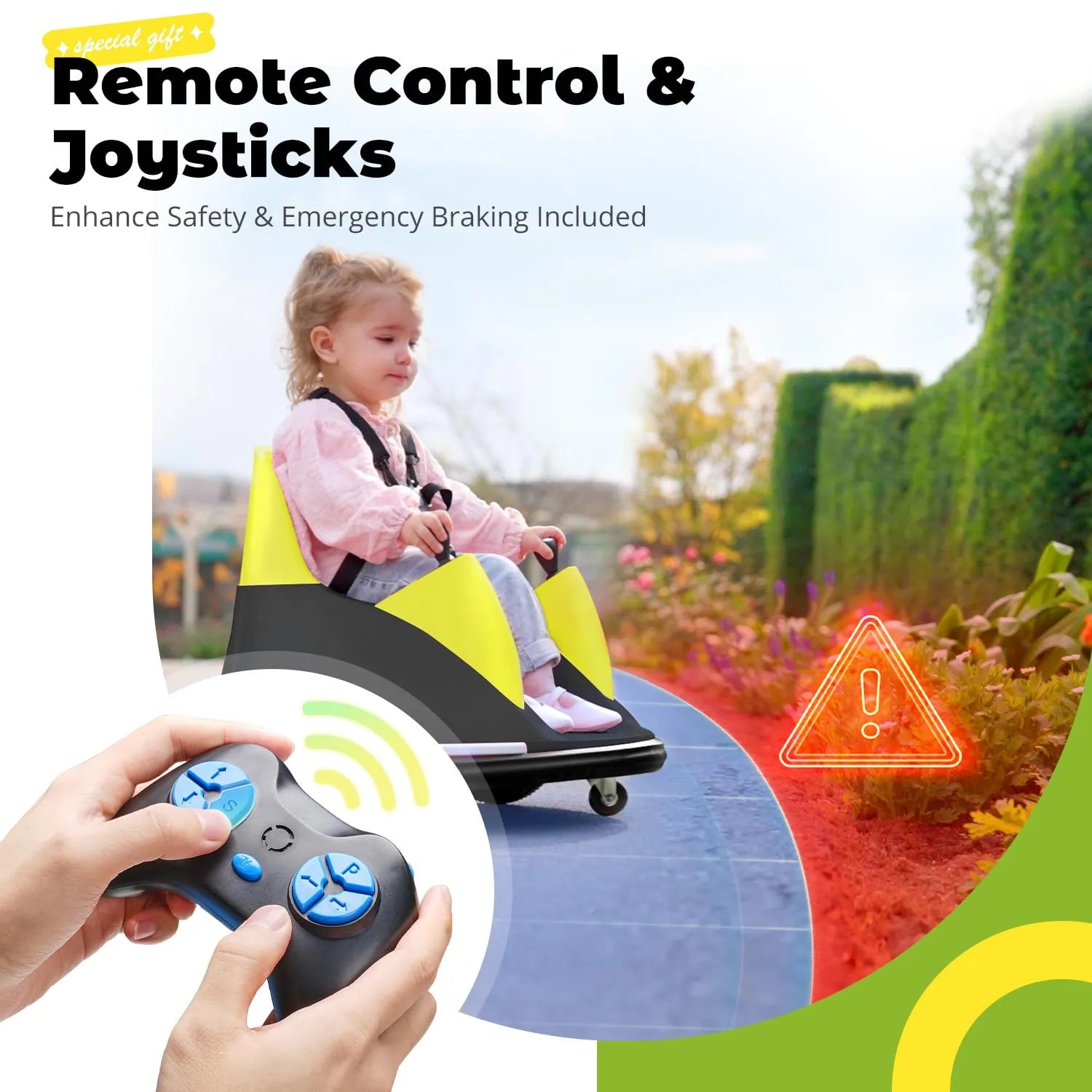 Comes with Parental Remote Control