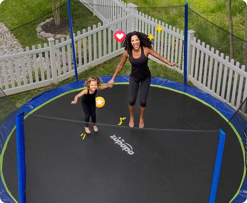 jump trampoline with kids