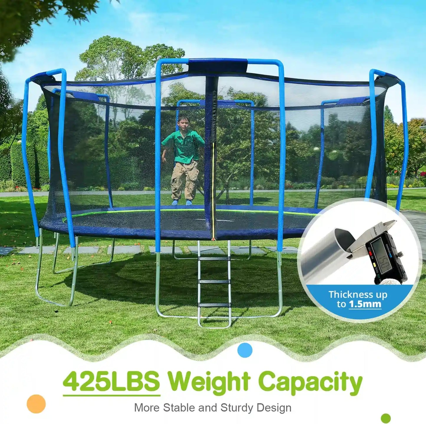 2023 Upgraded Trampoline 12-16FT Trampoline