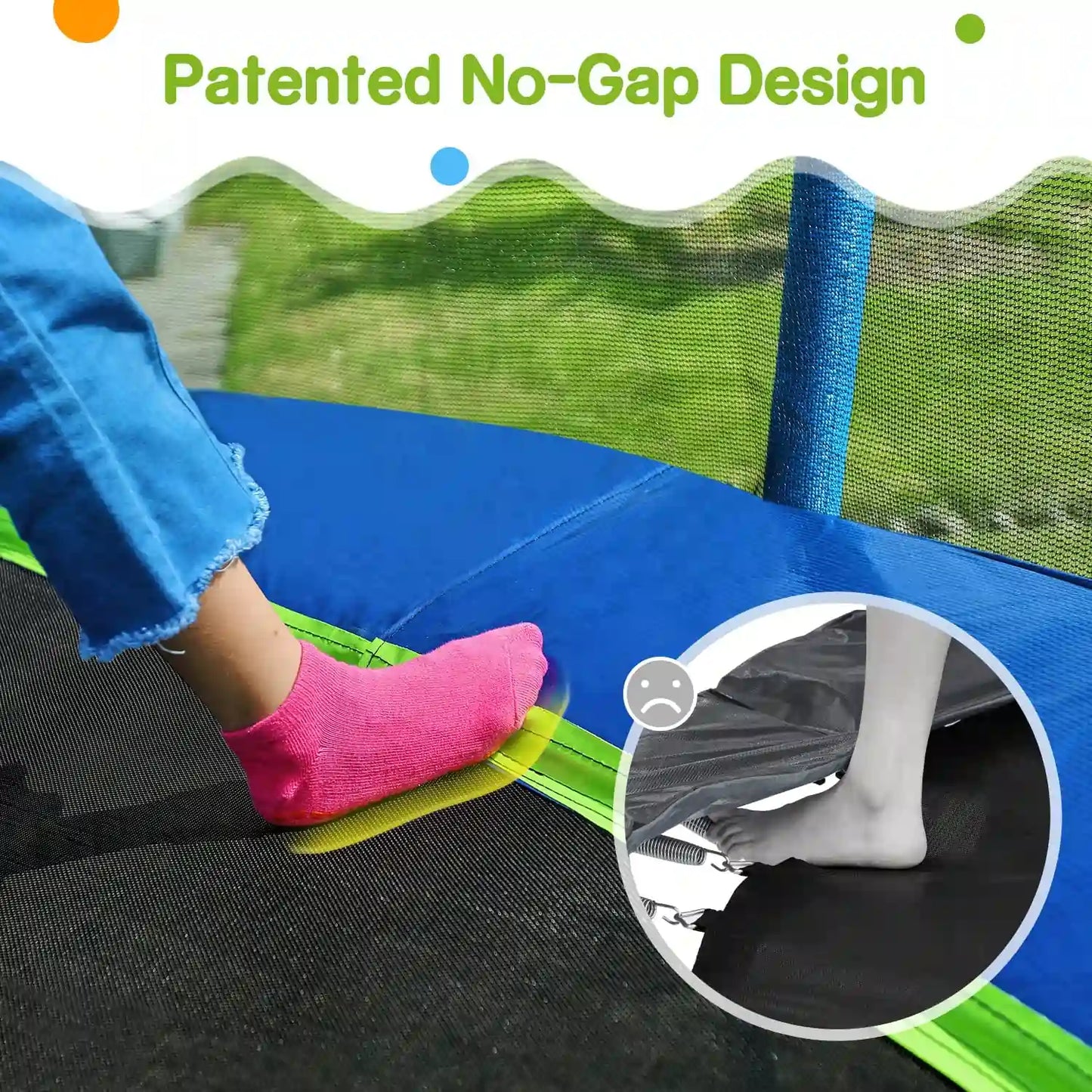 2023 Upgraded Trampoline 12-16FT Trampoline