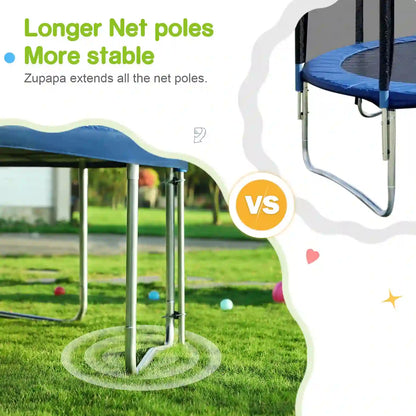 2023 Saffun Outdoor Trampoline with Basketball Hoops