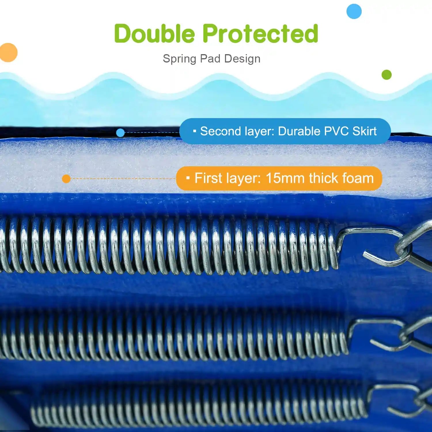 Saffun Outdoor Trampoline with Basketball Hoops Zupapa®