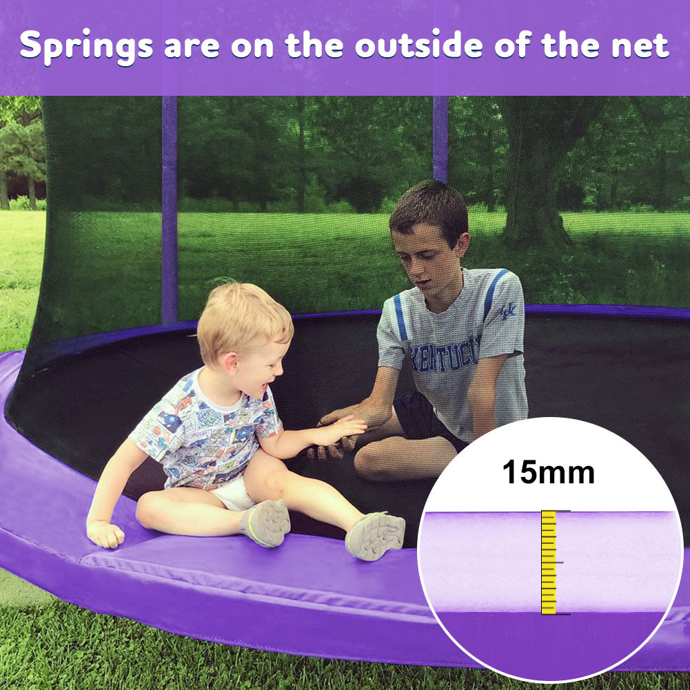 2023 Safump Outdoor Purple Trampoline With Enclosure