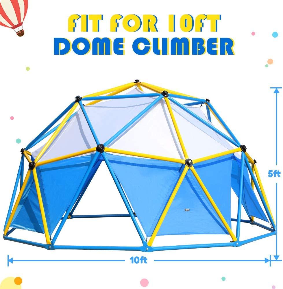 10 FT Dome Climber Canopy Tent - Blue, Yellow, White