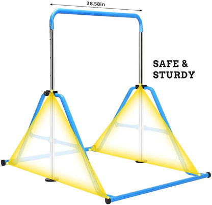 Safe and Sturdy Folding Adjustable Gymnastics Bar