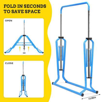 Adjustable Gymnastics Bar - Fold in Seconds