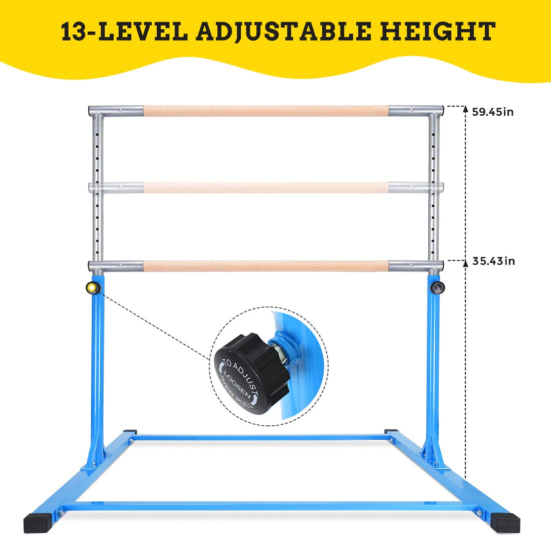 Adjustable Gymnastics Bar