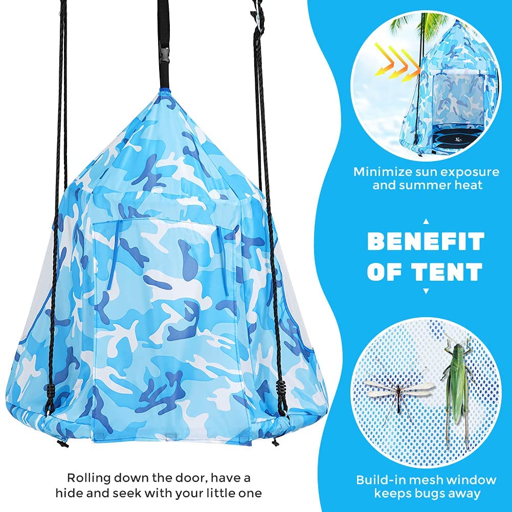 330 LBS Detachable Saucer Tree Swing