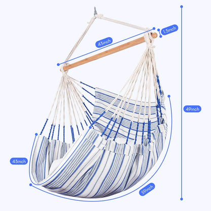 Ceiling Hammock Chair with Hanging Hardware Kit