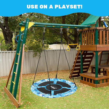 330 LBS Detachable Saucer Tree Swing for Kids to Play in the Backyard