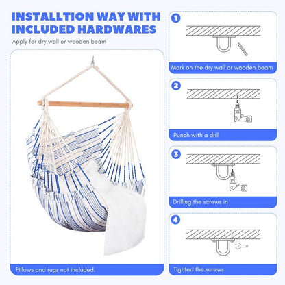 330Lbs Capacity Hanging Hammock Chair