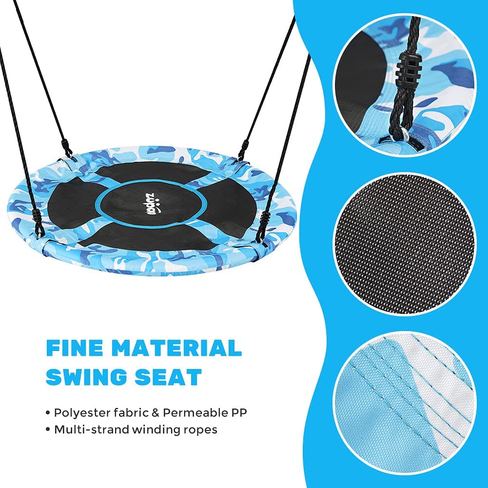 330 LBS Detachable Saucer Tree Swing - Fine Material Swing Seat