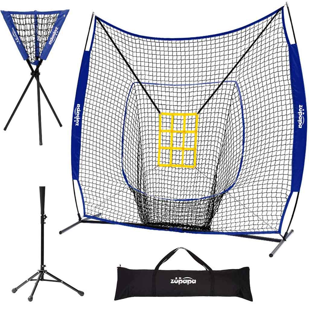 7' x 7' Baseball Net Combo-Blue