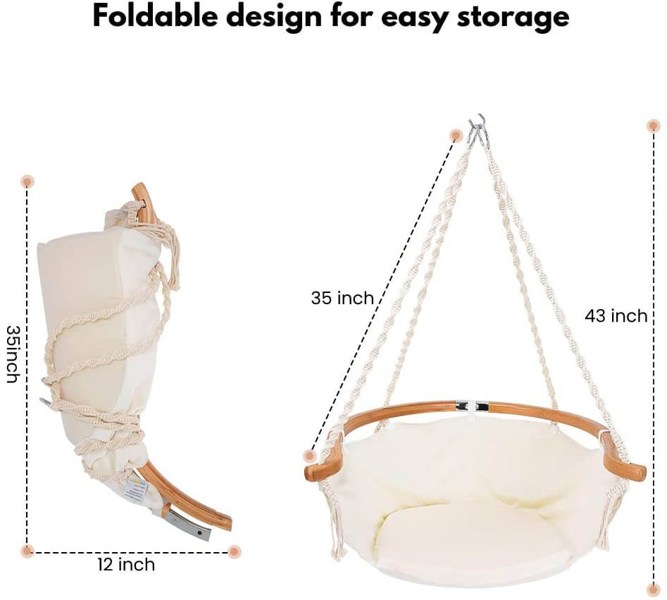 Sunyear Hammock Chair, Beige