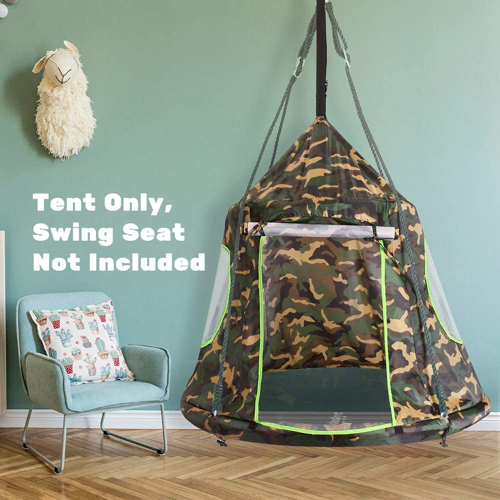 Swing Tent for 40inch Saucer Tree Swing-Camouflage