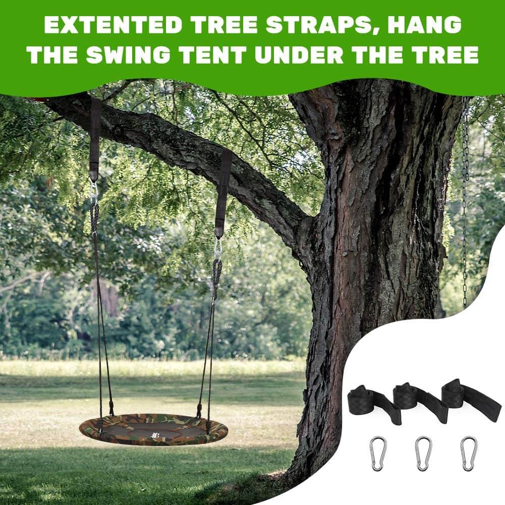 Detachable Saucer Tree Swing Extented tree straps