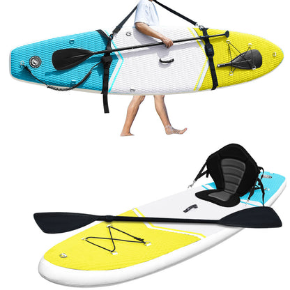 11'x32"x6" Inflatable Stand Up Paddle Board-Yellow
