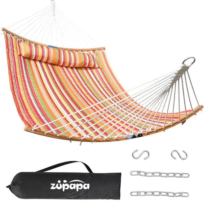 Portable Quilted Hammock with Free Bag - OrangeStips