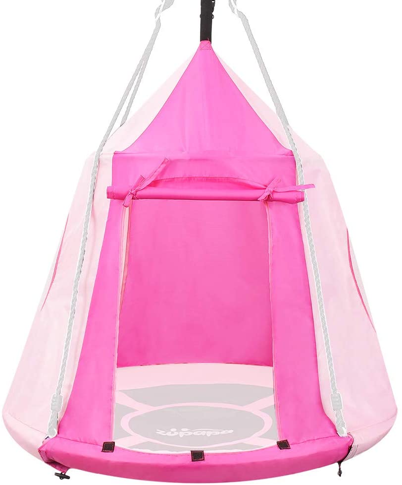 Swing Tent for 40inch Saucer Tree Swing-Rose Pink