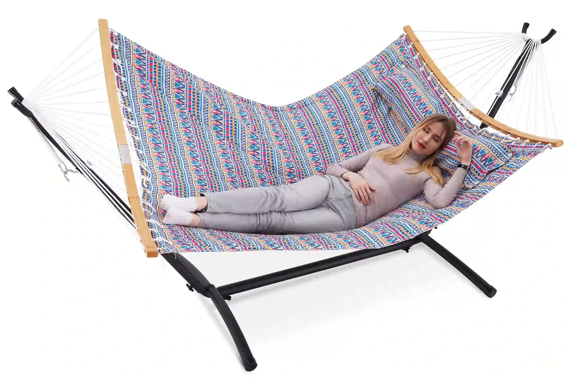 9 FT Space-Saving Hammock with Stand - BohemianElements