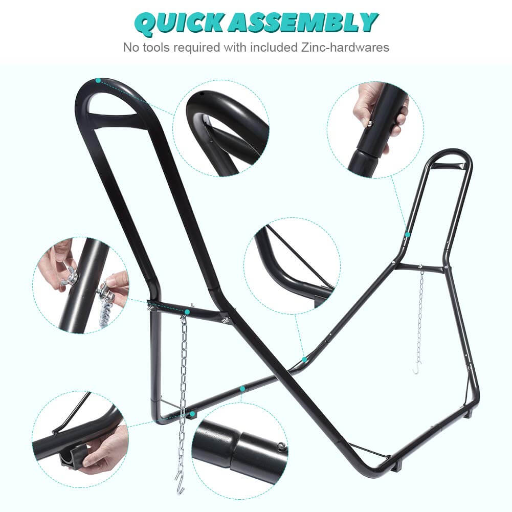 Quick Assemble 550lbs Capacity Portable Hammock Frame