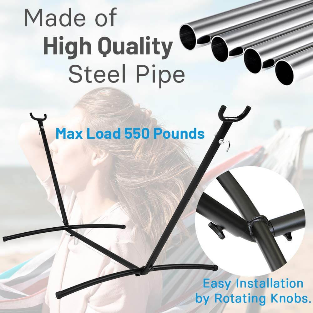 10 FT Portable Hammock Stand - High Quality Steel